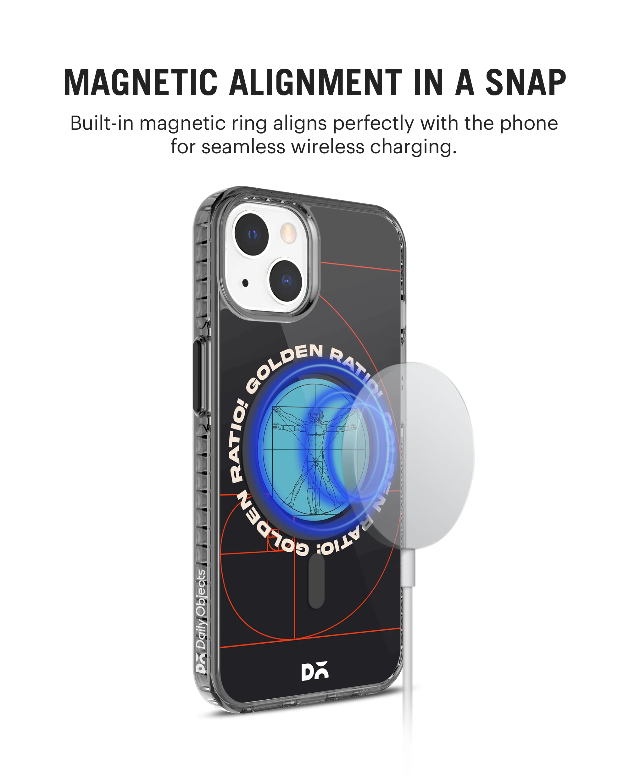 Golden Ratio Stride 2.0 Clear MagSafe Phone Case Cover For iPhone 15 - Image 2