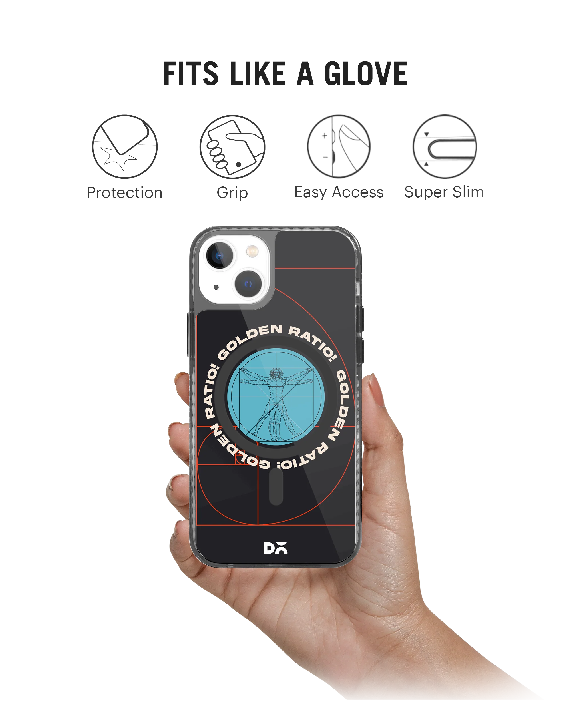 Golden Ratio Stride 2.0 Clear MagSafe Phone Case Cover For iPhone 15 Plus - Image 9