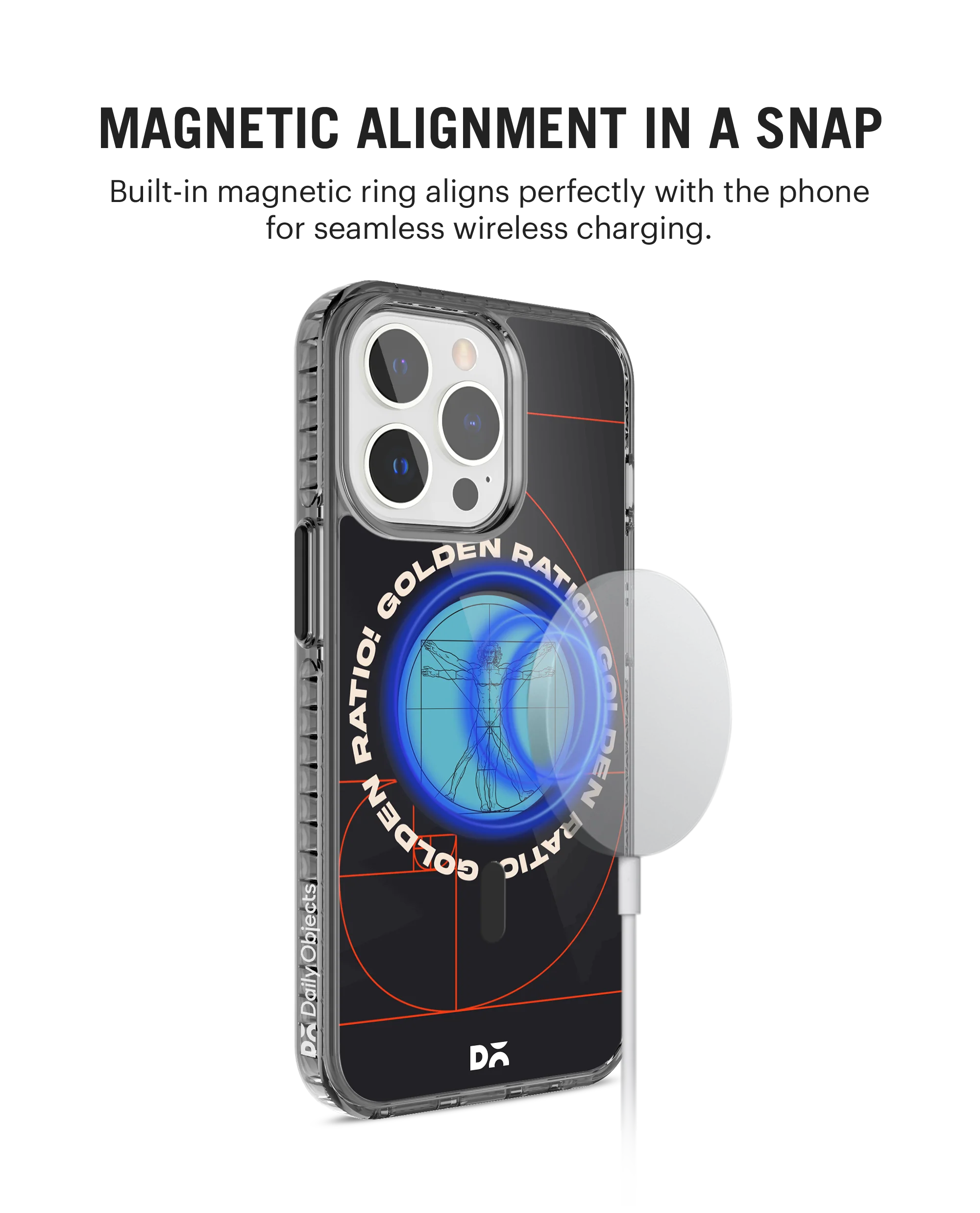Golden Ratio Stride 2.0 Clear MagSafe Phone Case Cover For iPhone 15 Pro - Image 2
