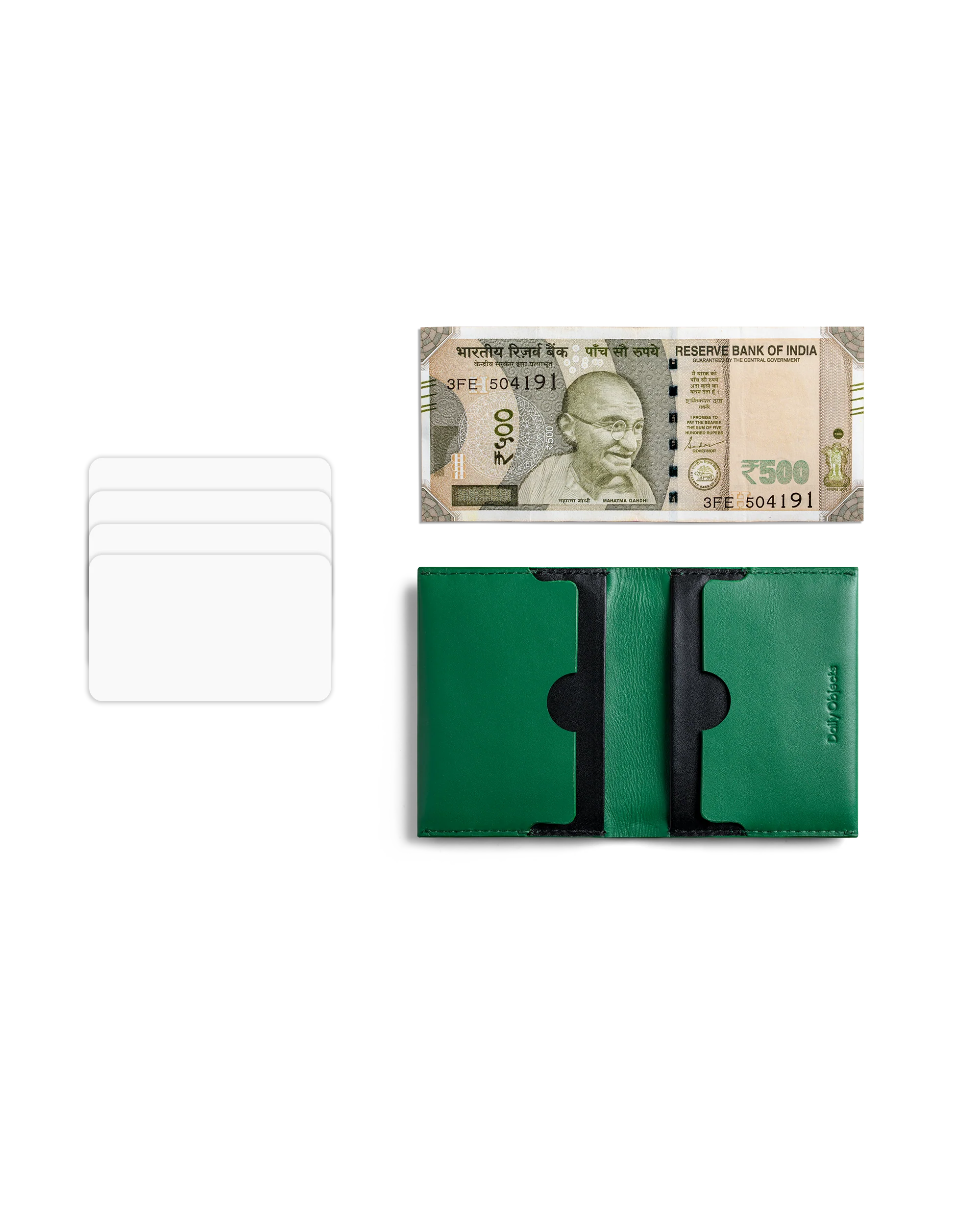 Green Even Bi-Fold Card Wallet - Image 10