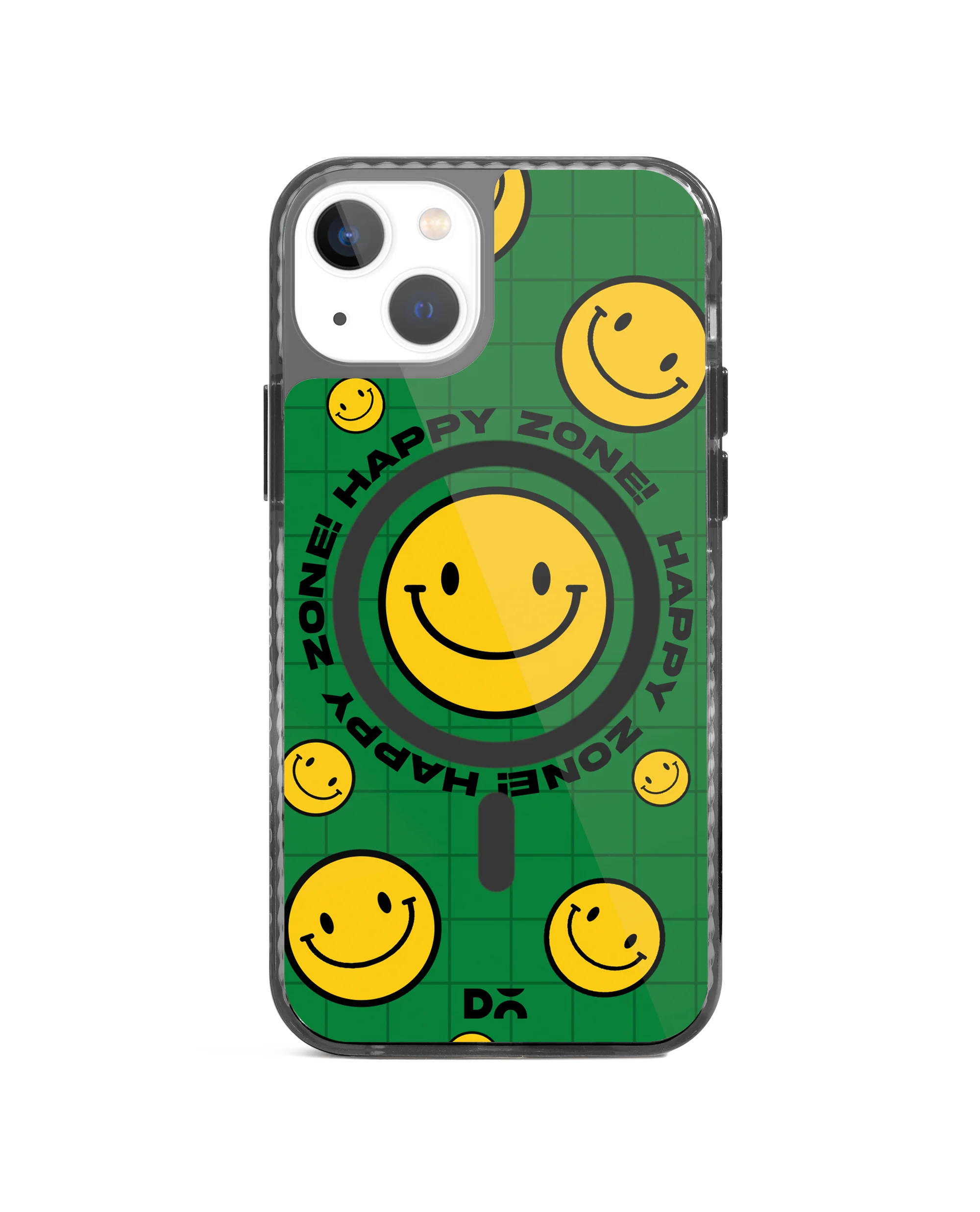 Green Happy Zone Stride 2.0 Clear MagSafe Phone Case Cover For iPhone 13