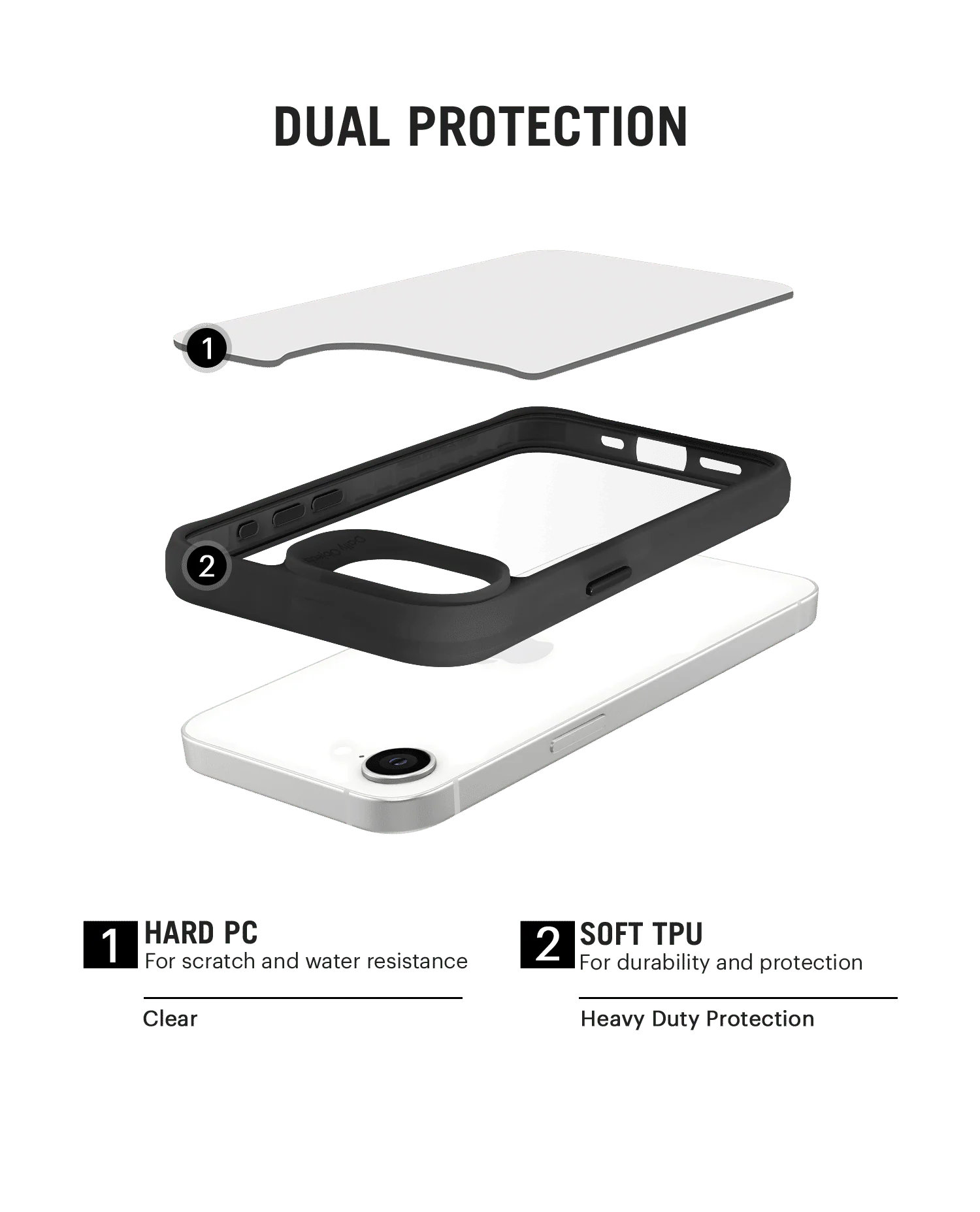 Hybrid Clear MagSafe Phone Case Cover For iPhone 16e - Image 5