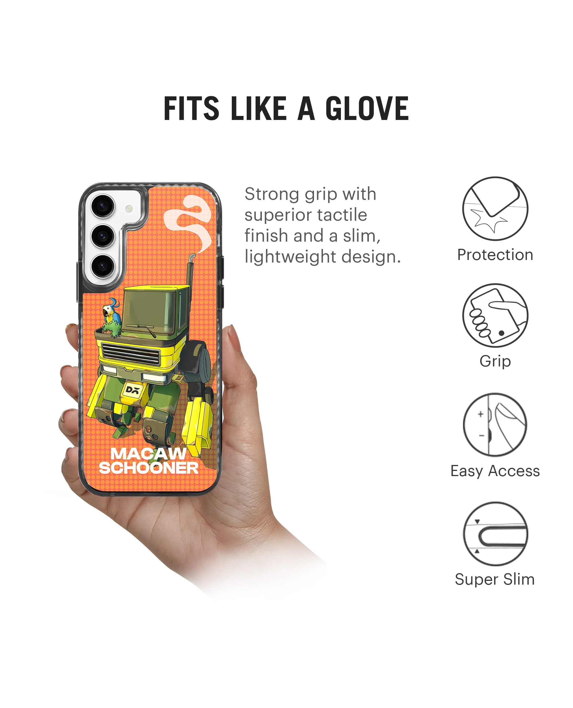 Macaw Schooner Stride 2.0 Case Cover For Samsung Galaxy S23 - Image 5