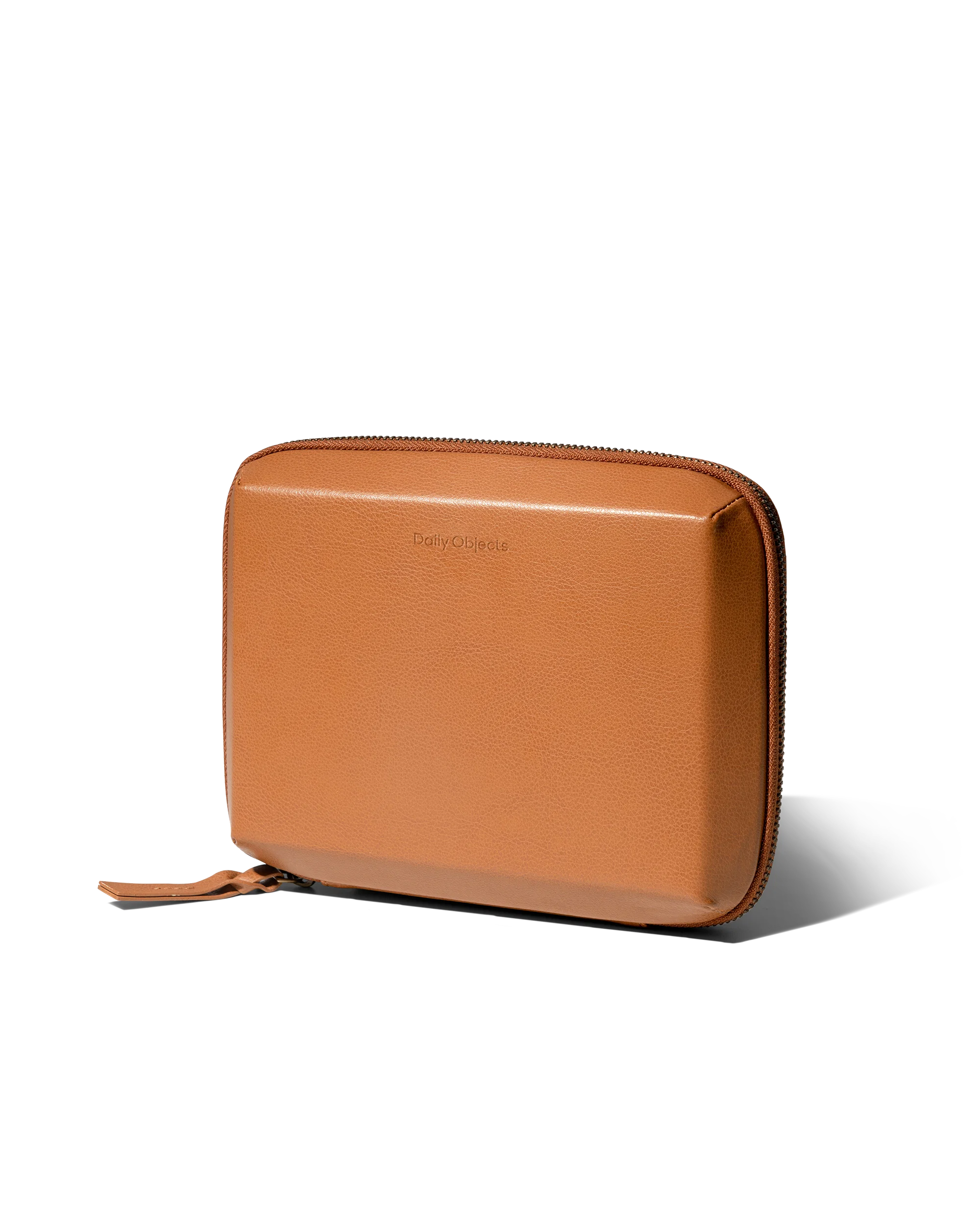 Marshal Mini Tech Kit Organiser -Leatherite - Tan - Image 5