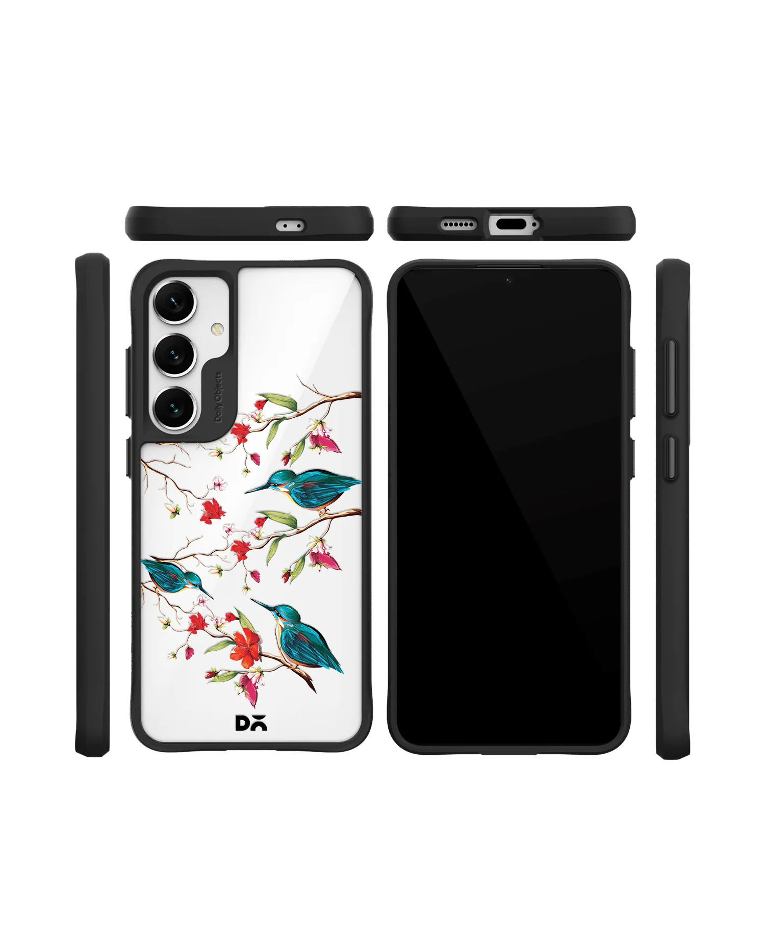 Melody Birds Black Hybrid Clear Case Cover For Samsung Galaxy S24 Plus - Image 10