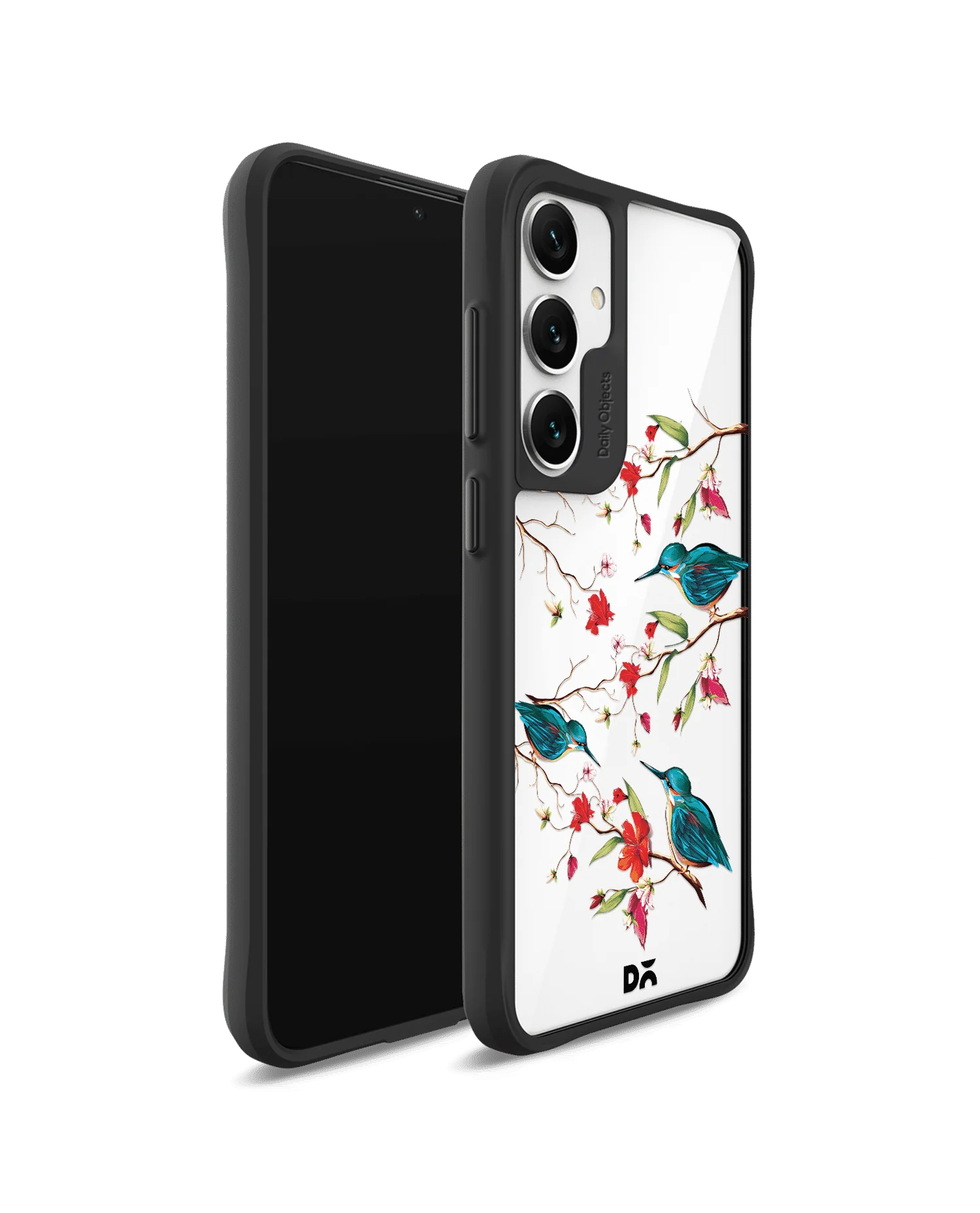 Melody Birds Black Hybrid Clear Case Cover For Samsung Galaxy S24 Plus - Image 3