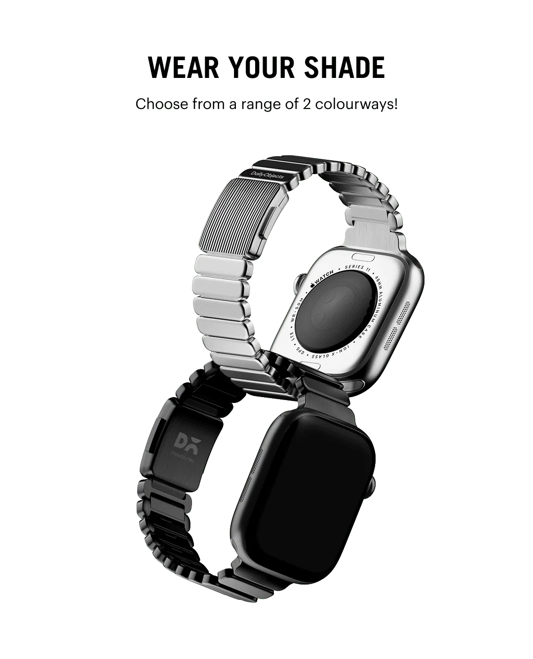 Noir Link Steel Apple Watch Band - Image 22