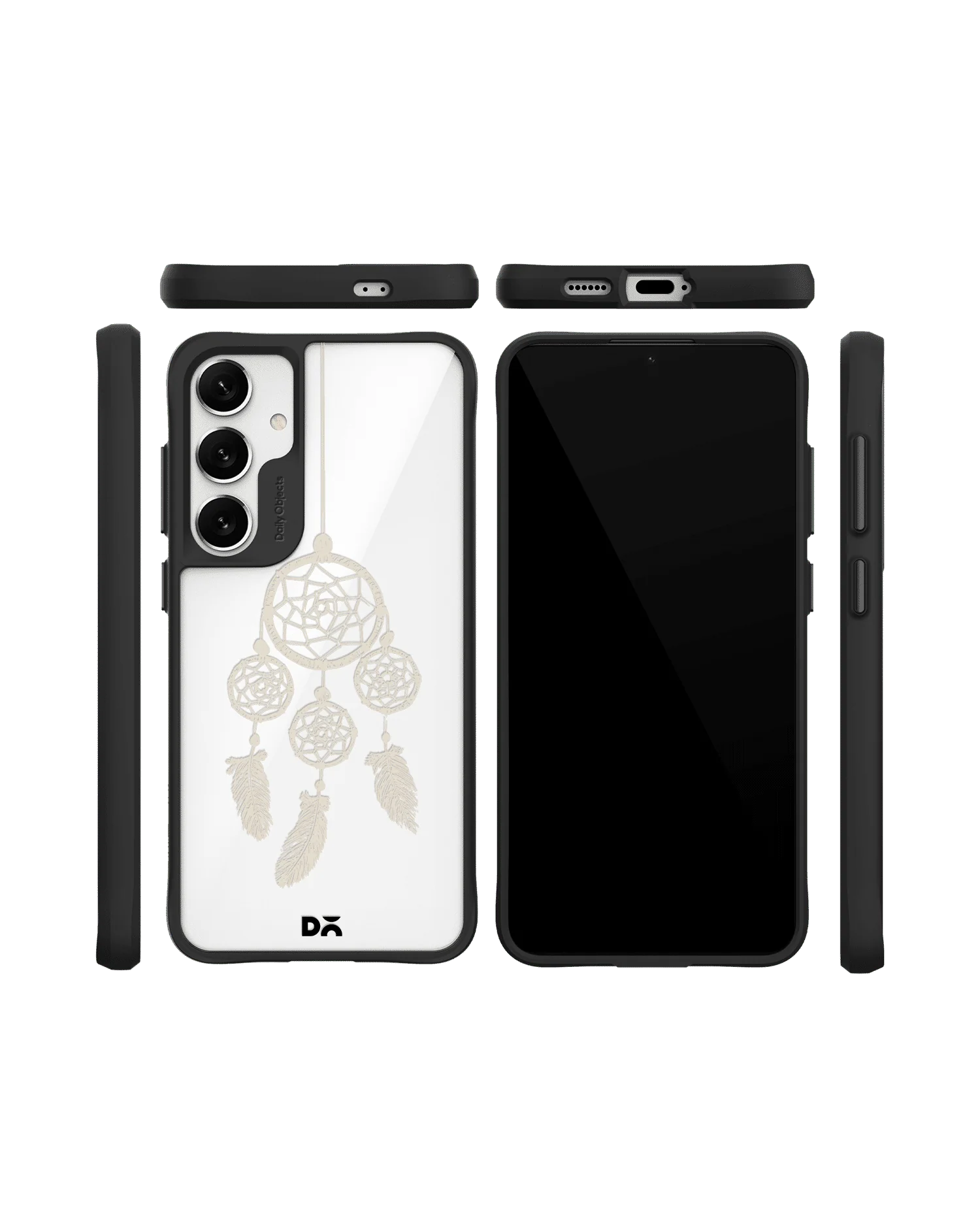 Off White Dreams Black Hybrid Clear Case Cover For Samsung Galaxy S24 - Image 10