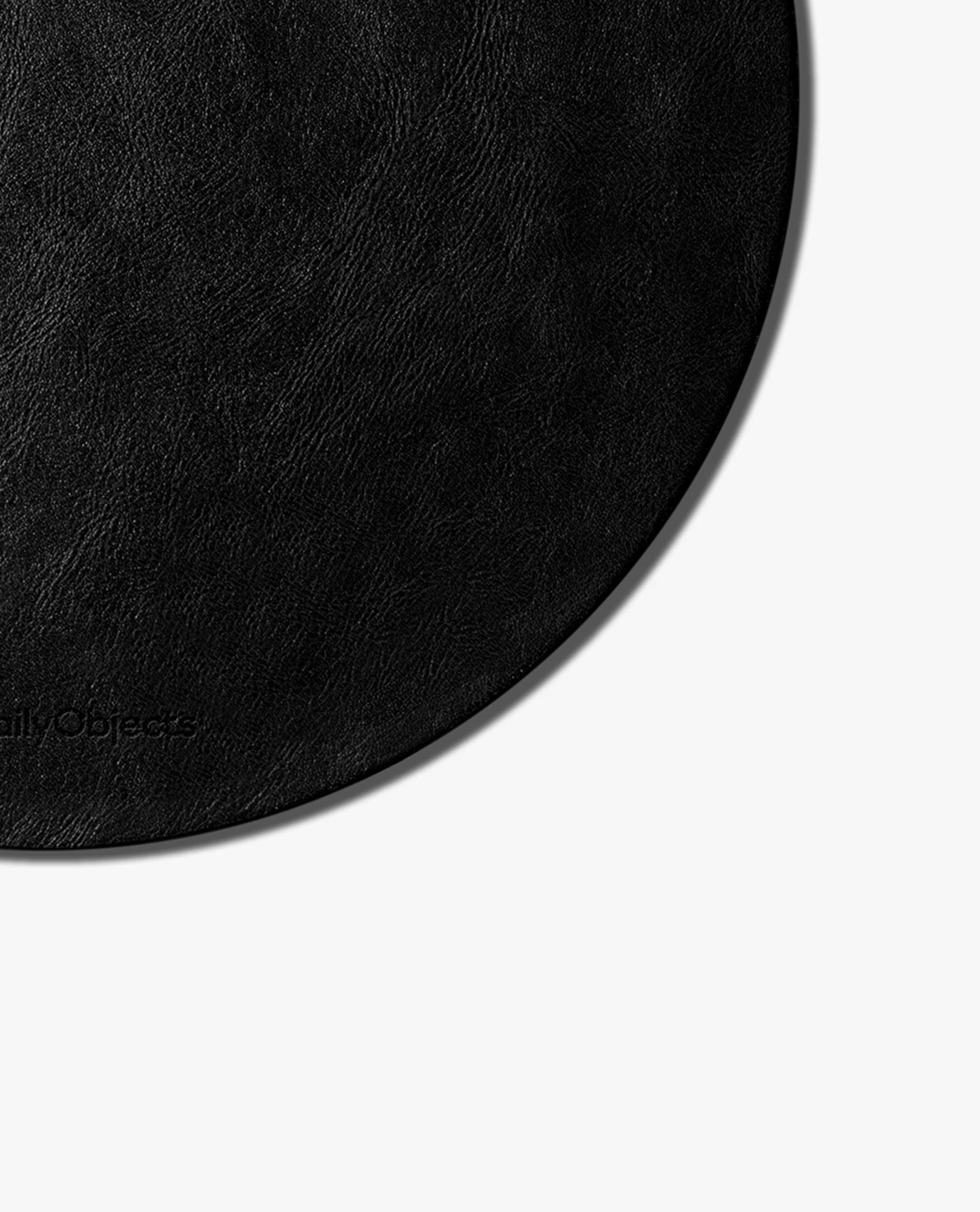 Orb Vegan Leather Mouse Pad (Black) - Image 4