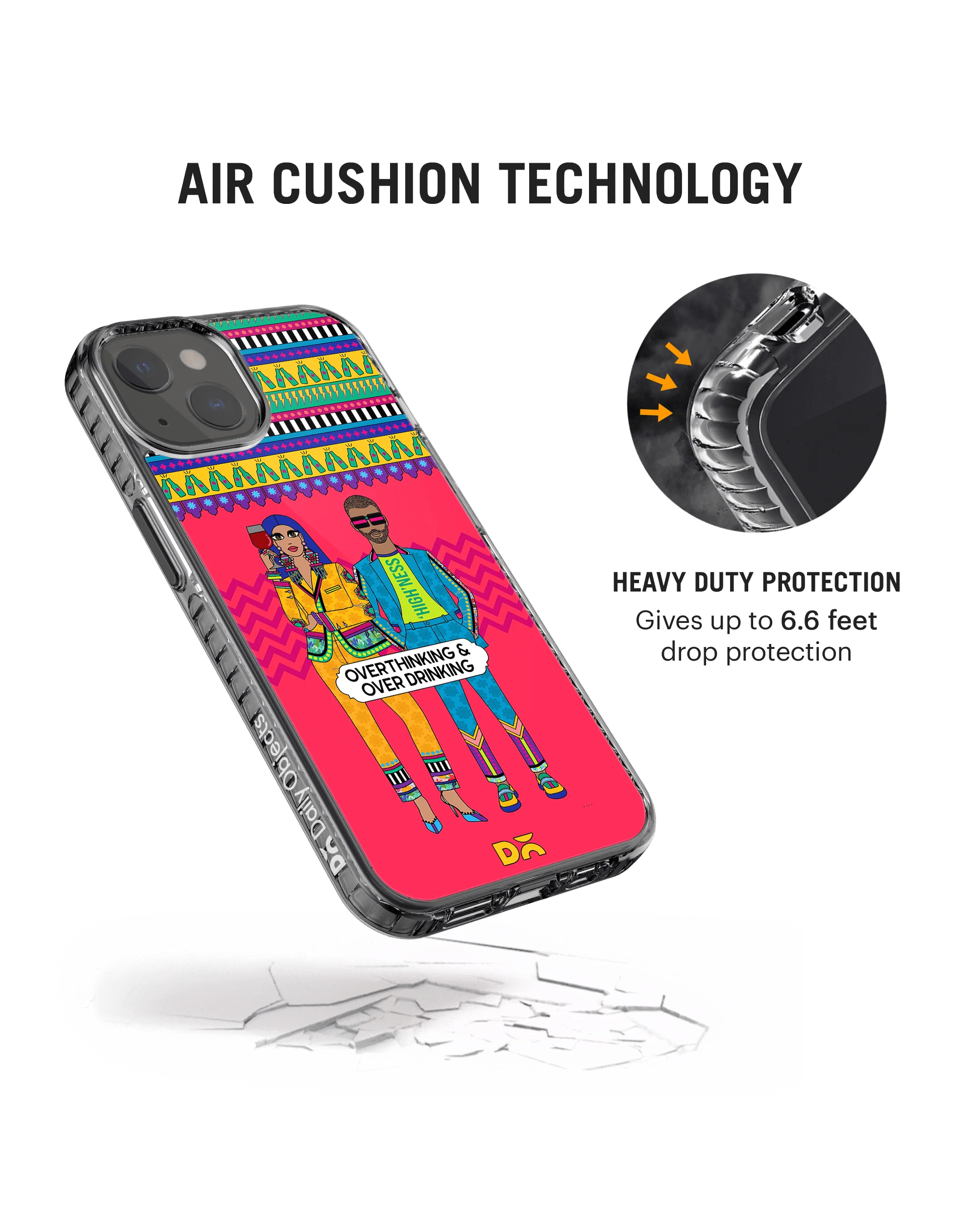 Overthinking & Overdrinking Stride 2.0 Case Cover For iPhone 13 - Image 2