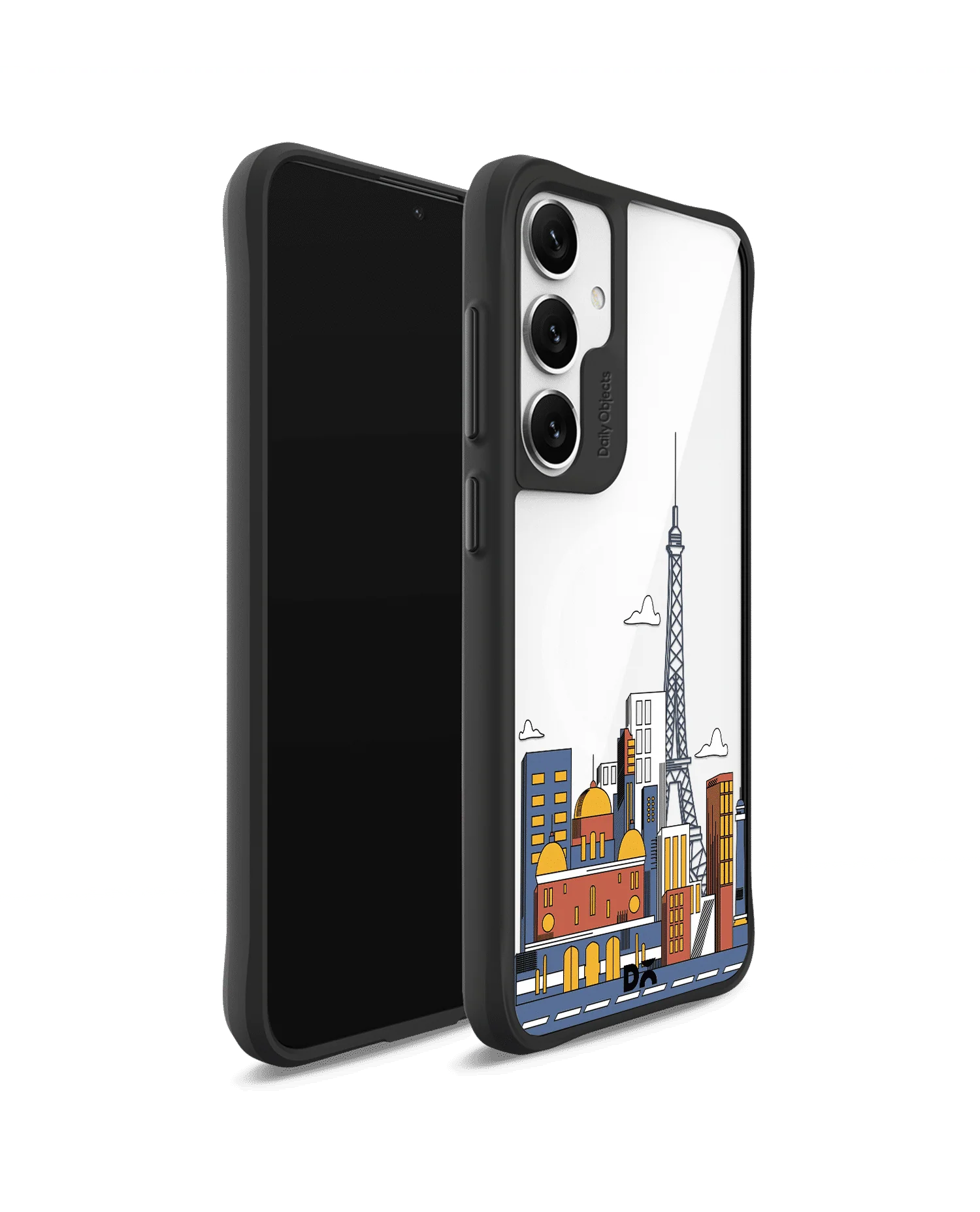 Paris Skyline Black Hybrid Clear Case Cover For Samsung Galaxy S24 Plus - Image 3