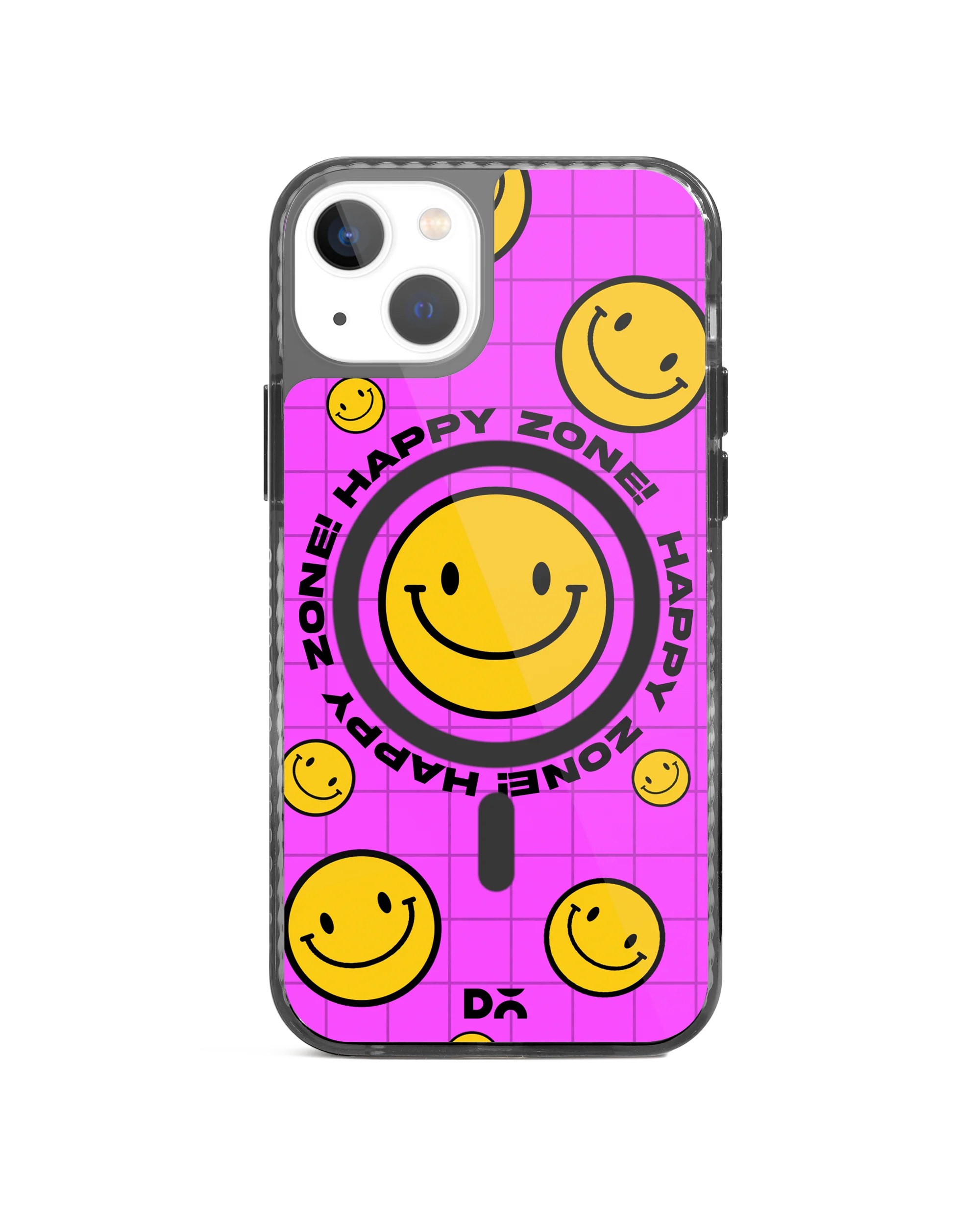 Pink Happy Zone Stride 2.0 Clear MagSafe Phone Case Cover For iPhone 13