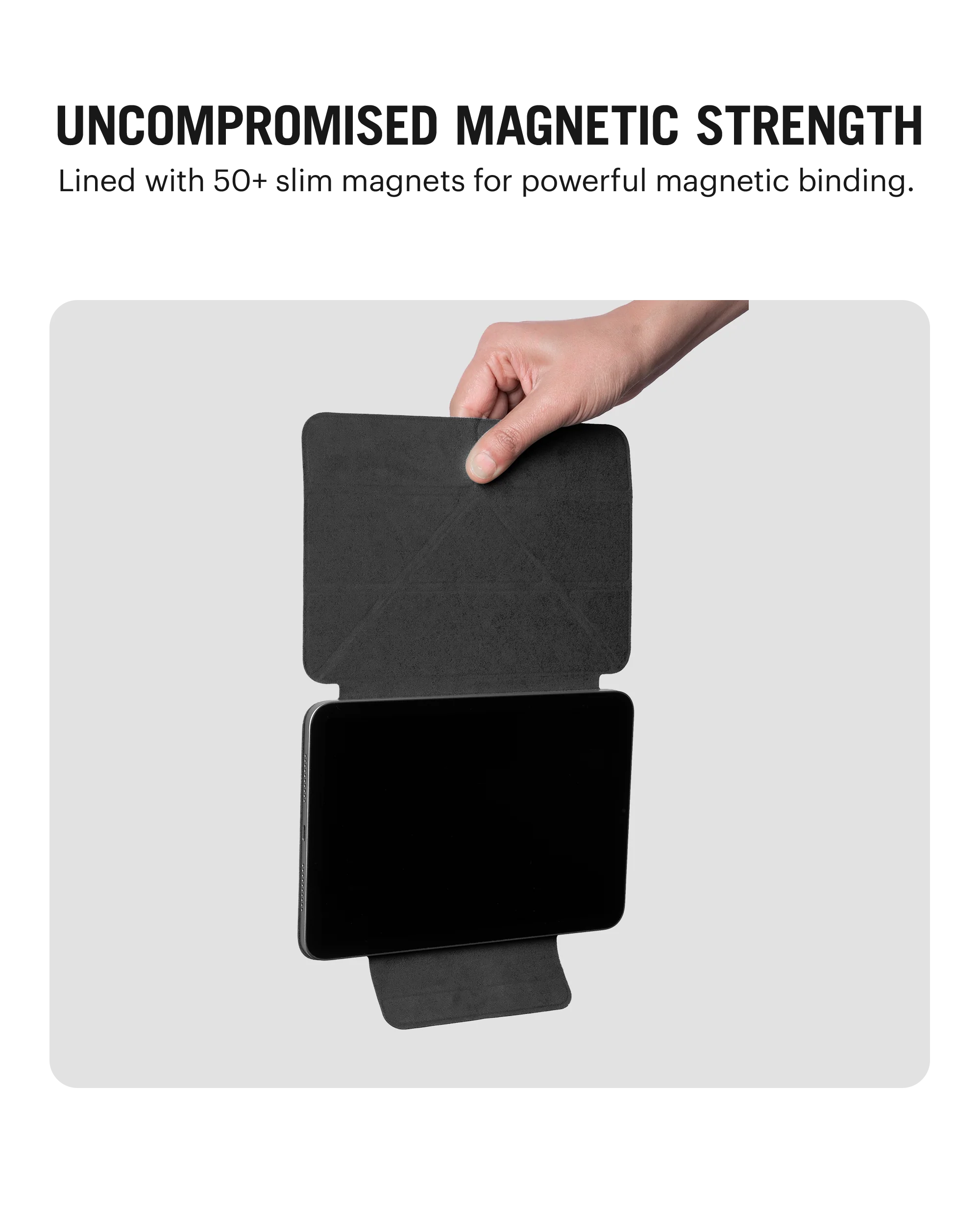 Pleat Y-Fold Magnetic iPad Case for iPad Mini 7 2024 8.3 Inch - Image 3