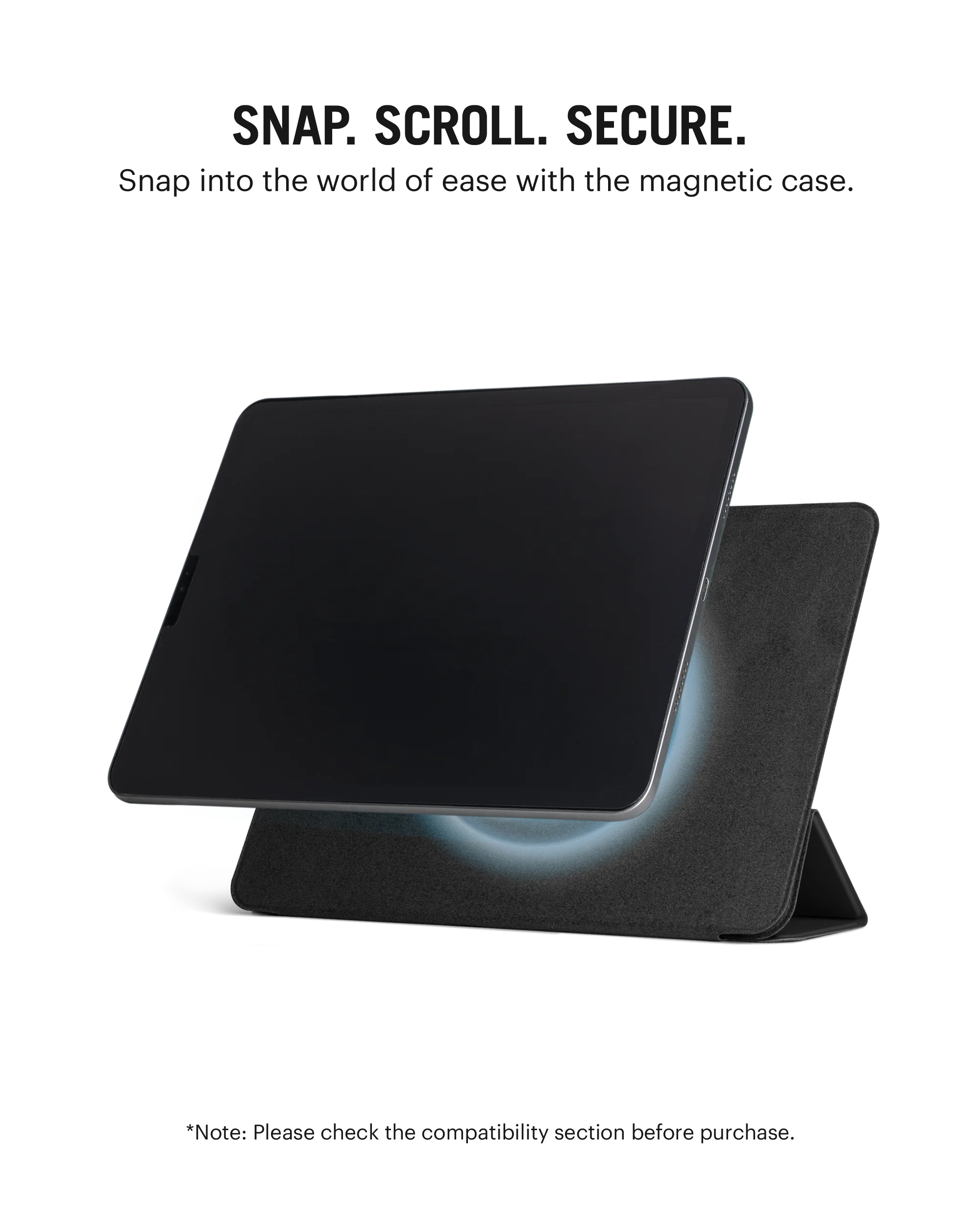 Pleat Y-Fold Magnetic iPad Case for iPad Pro 5 2021 12.9 Inch - Image 2