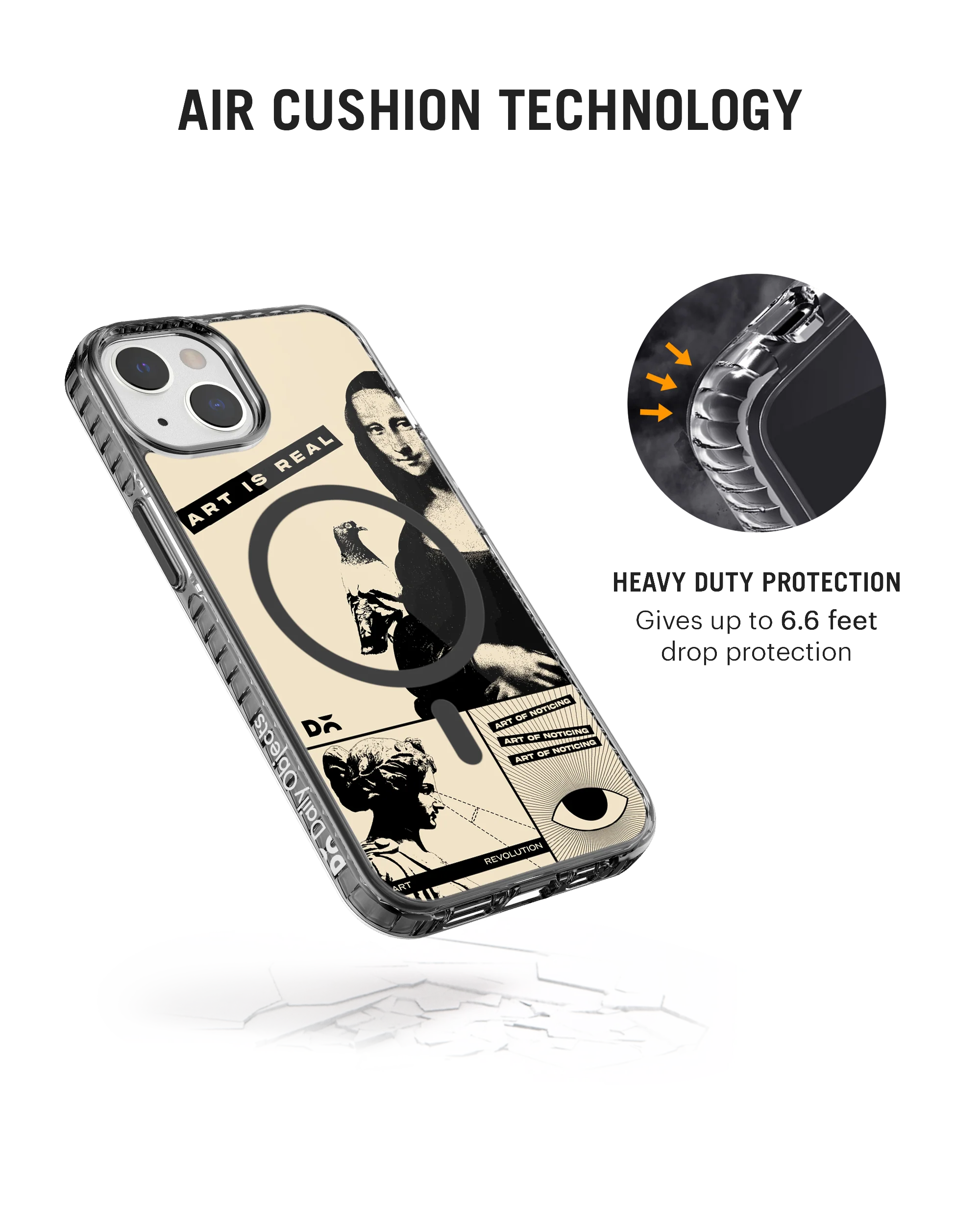 Real Art Stride 2.0 Clear MagSafe Phone Case Cover For iPhone 14 - Image 5