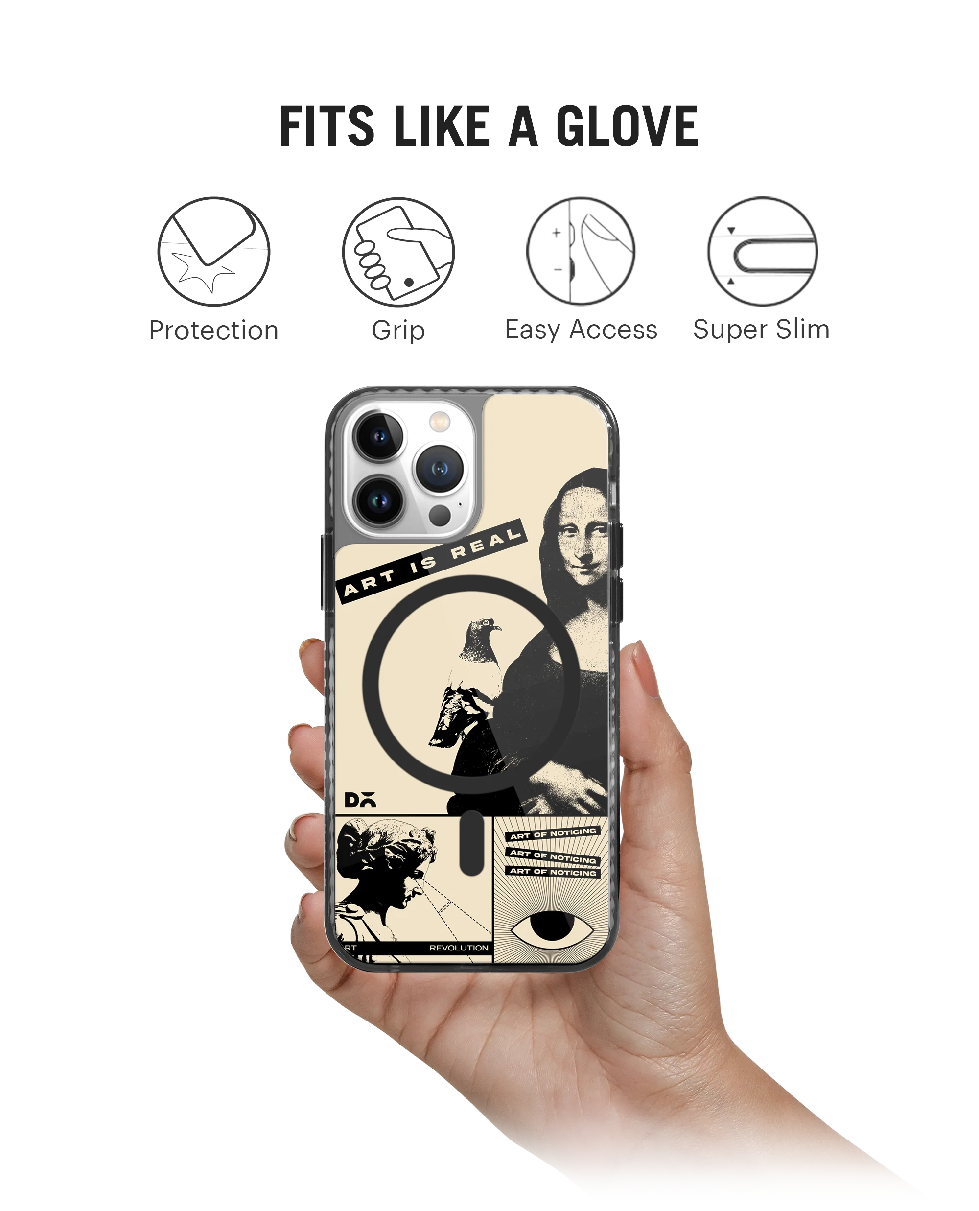 Real Art Stride 2.0 Clear MagSafe Phone Case Cover For iPhone 15 Pro Max - Image 9