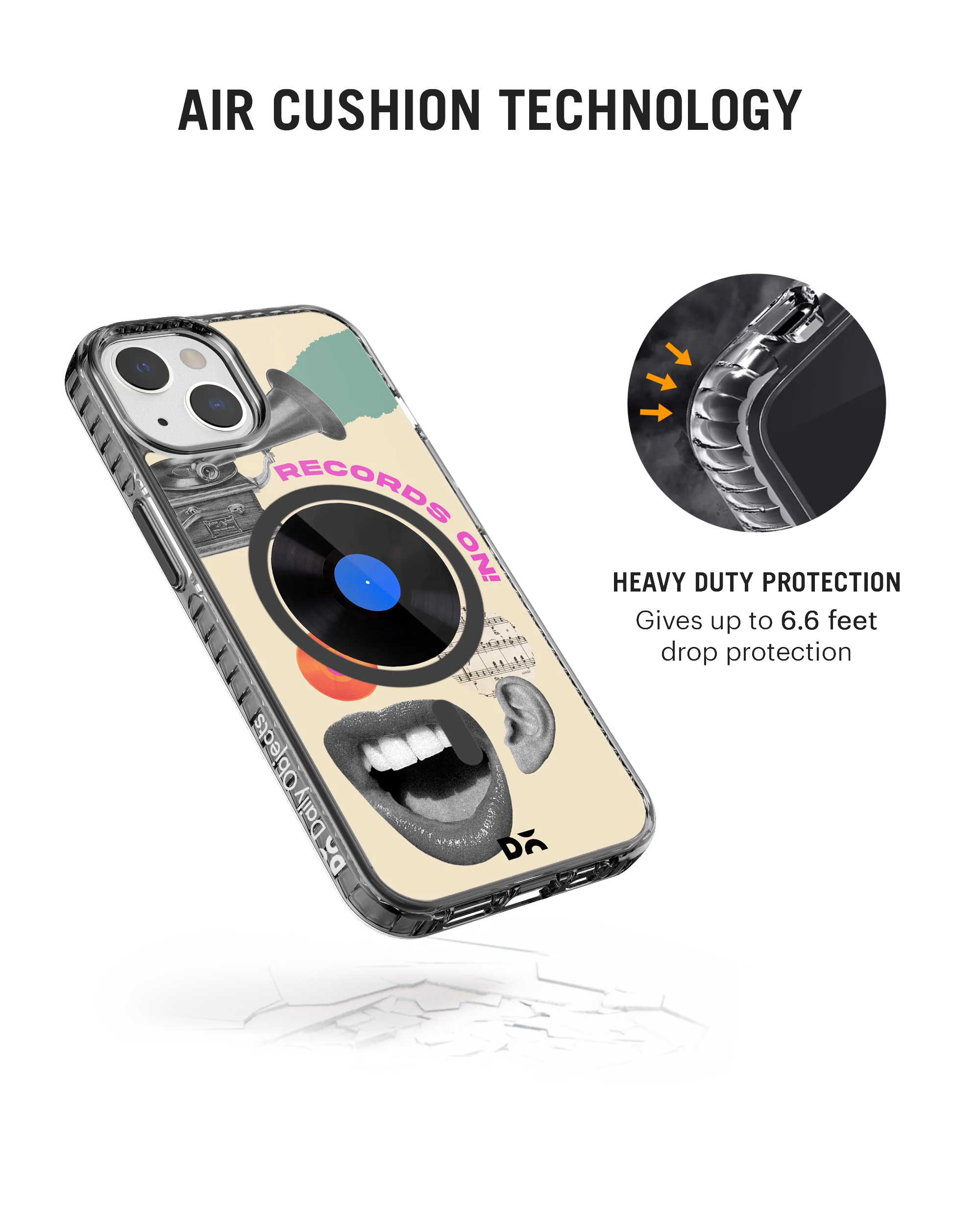Records On Stride 2.0 Clear MagSafe Phone Case Cover For iPhone 13 - Image 5