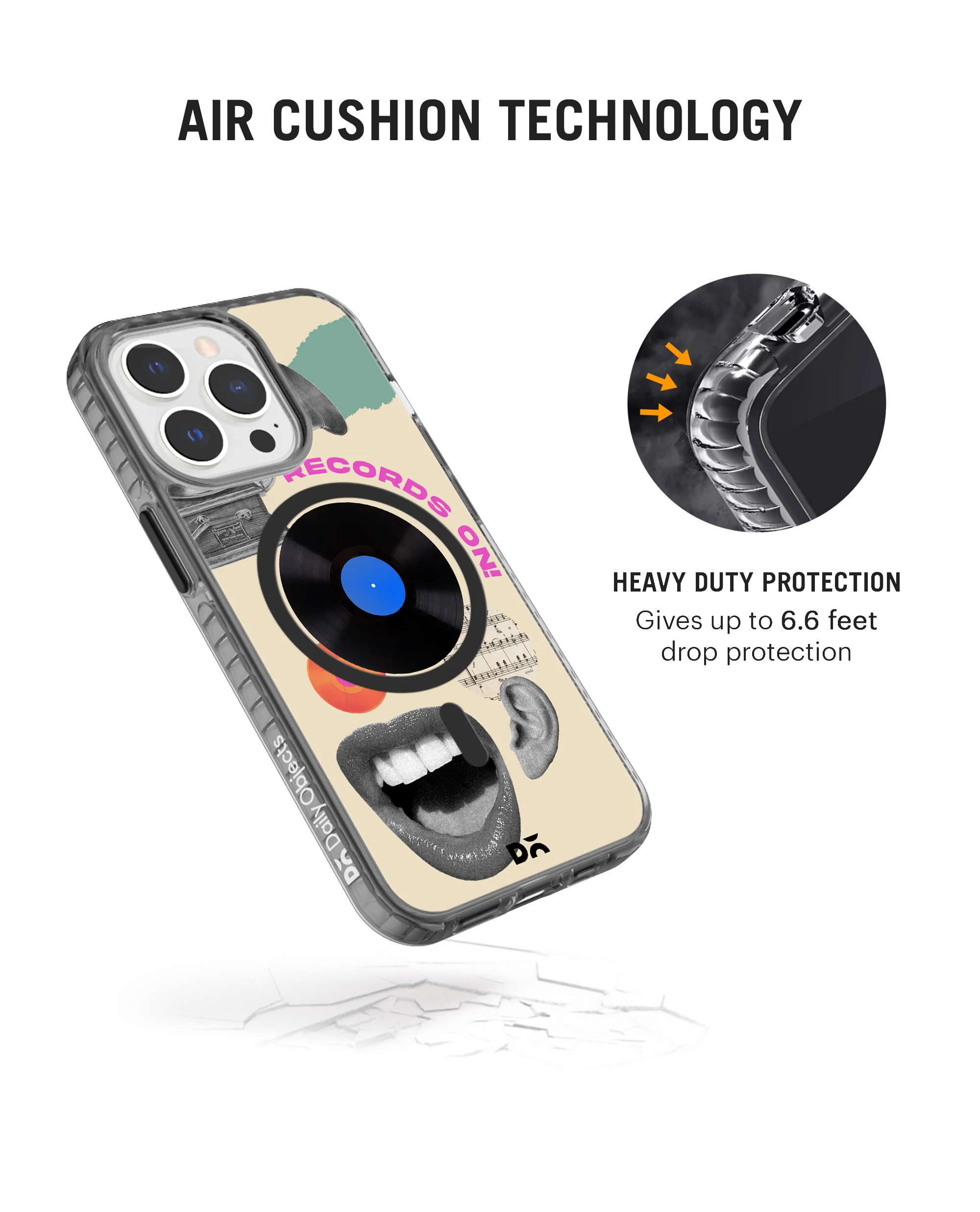 Records On Stride 2.0 Clear MagSafe Phone Case Cover For iPhone 13 Pro - Image 5