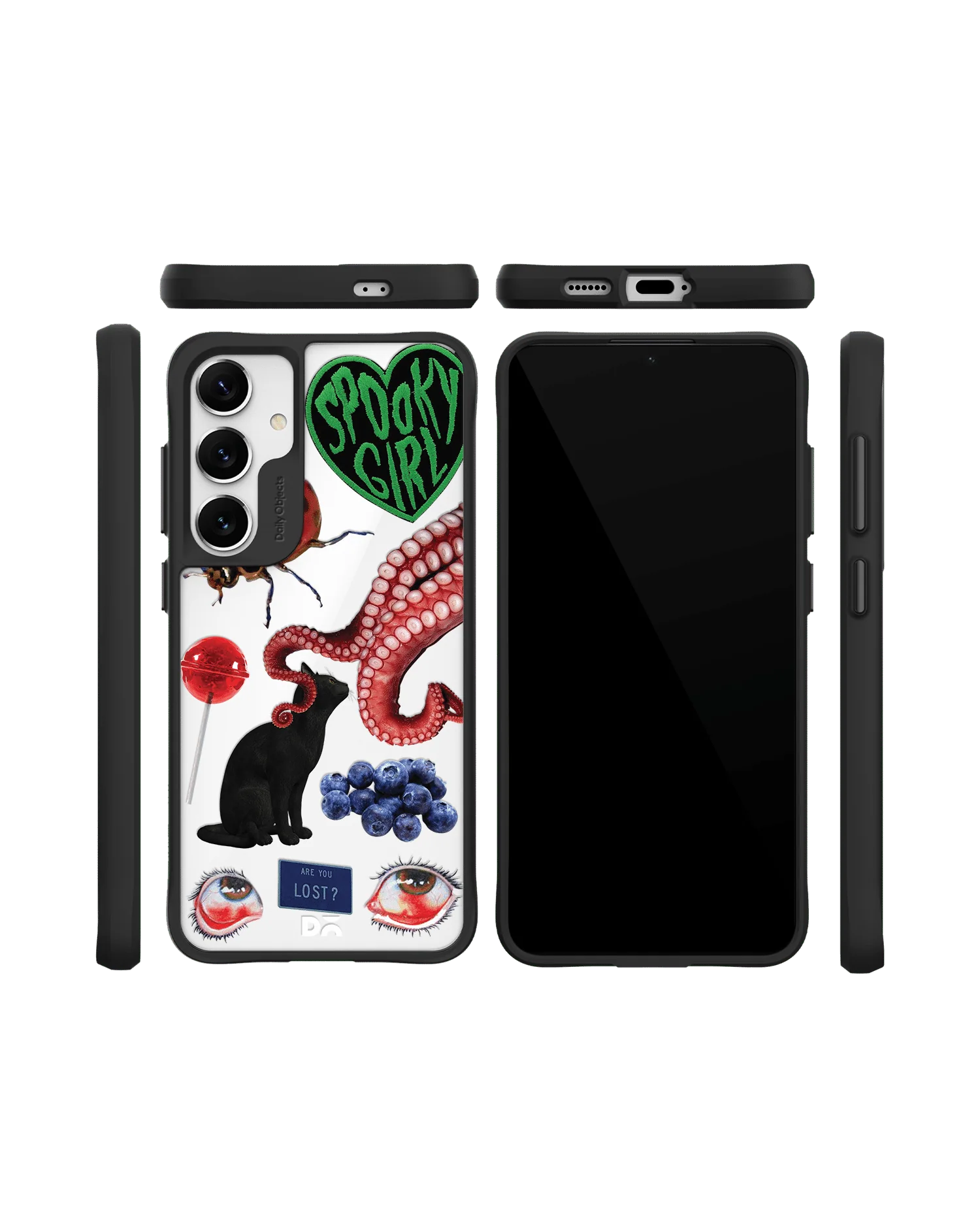 Red High Black Hybrid Clear Case Cover For Samsung Galaxy S24 - Image 10