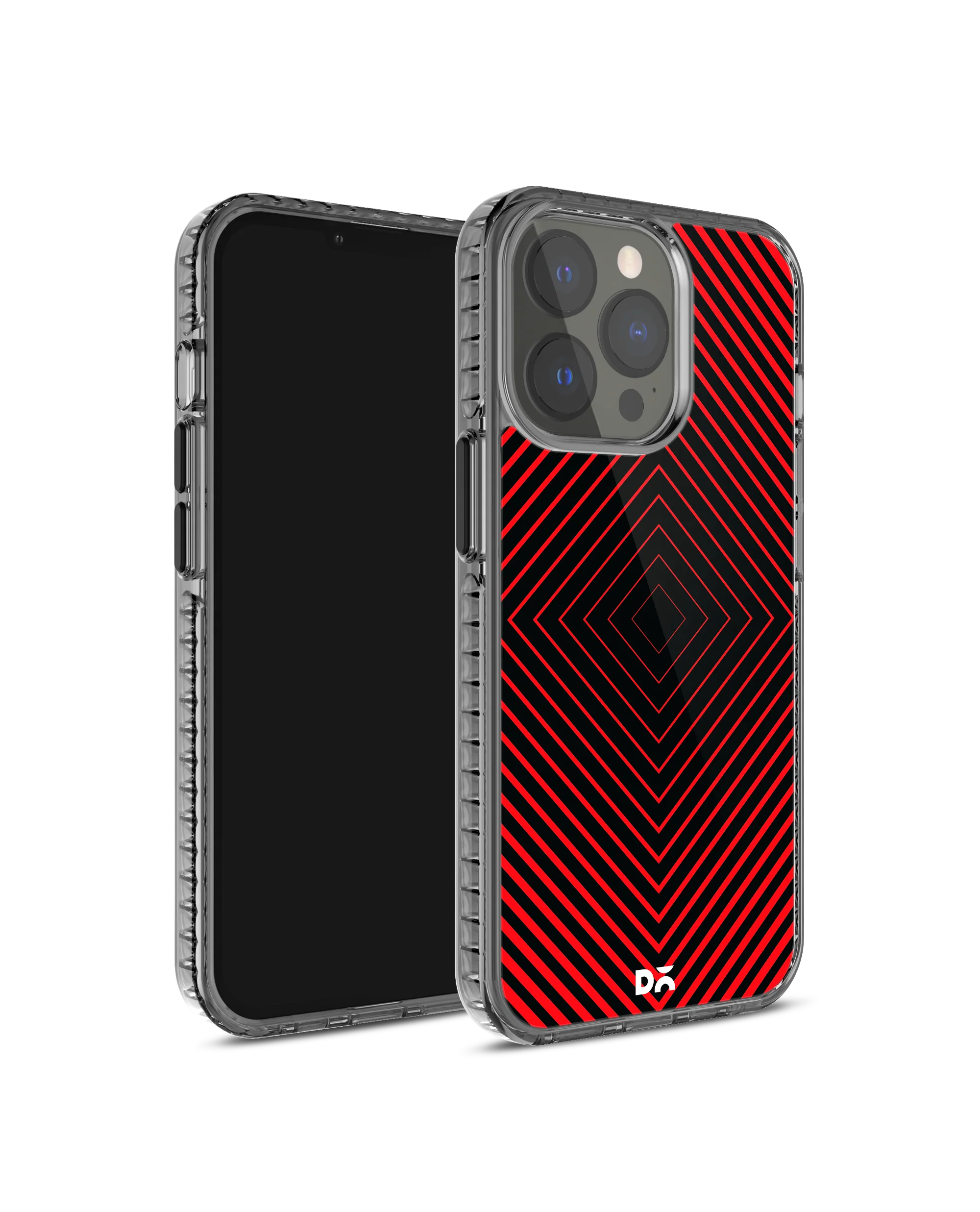 Rhombus Red Stride 2.0 Phone Case Cover For iPhone 15 Pro - Image 3