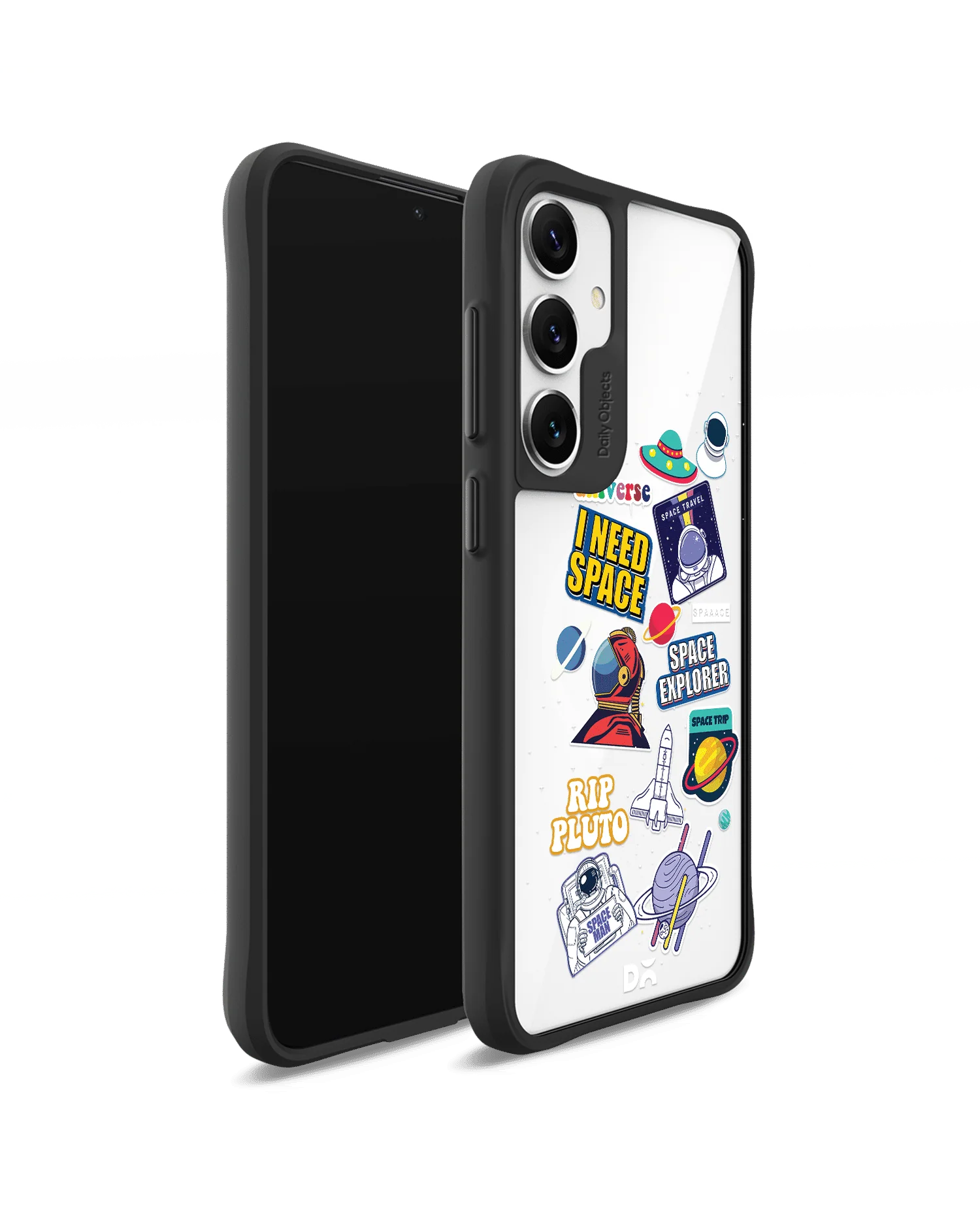 Space Cadet Black Hybrid Clear Case Cover For Samsung Galaxy S24 - Image 3