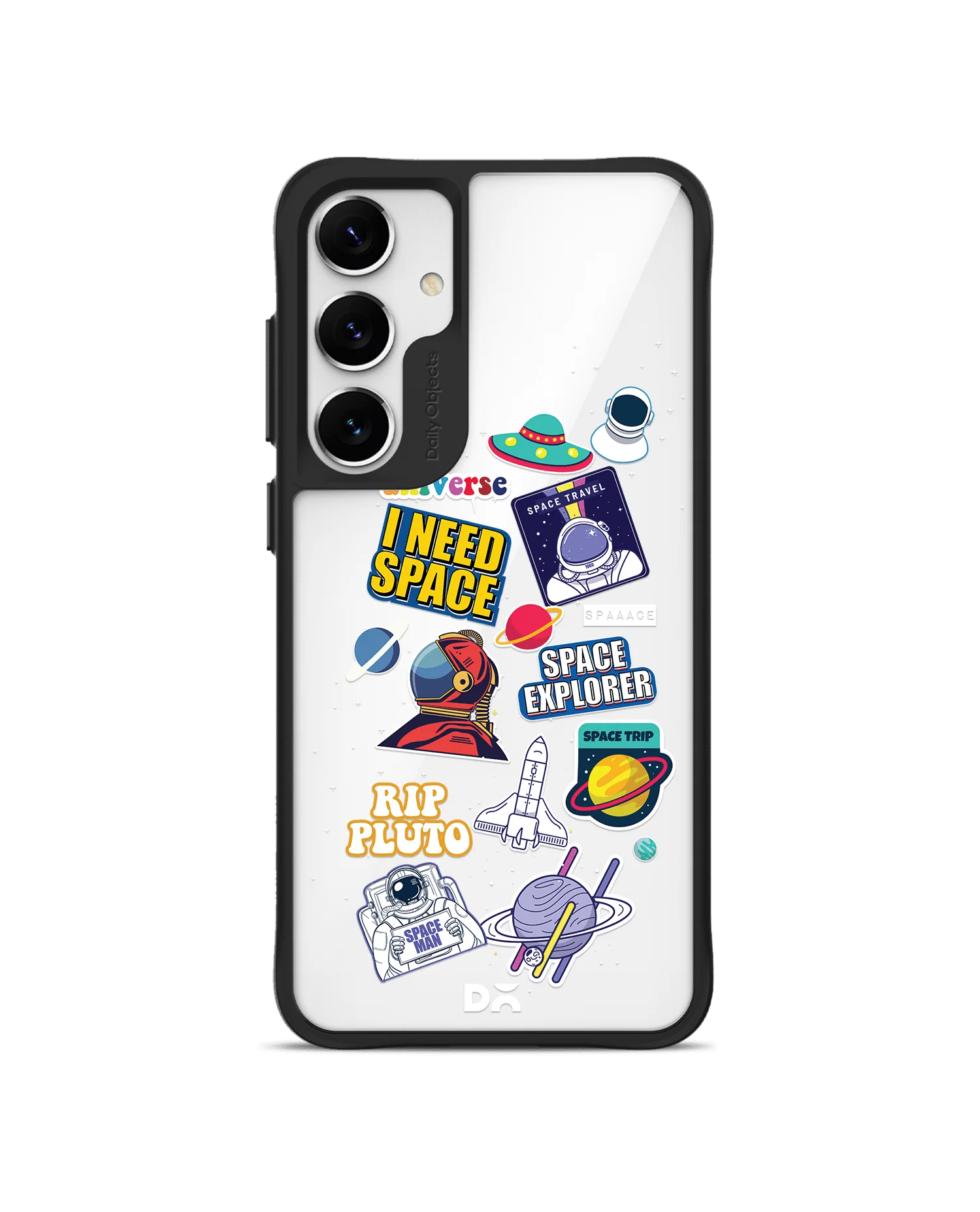 Space Cadet Black Hybrid Clear Case Cover For Samsung Galaxy S24 Plus