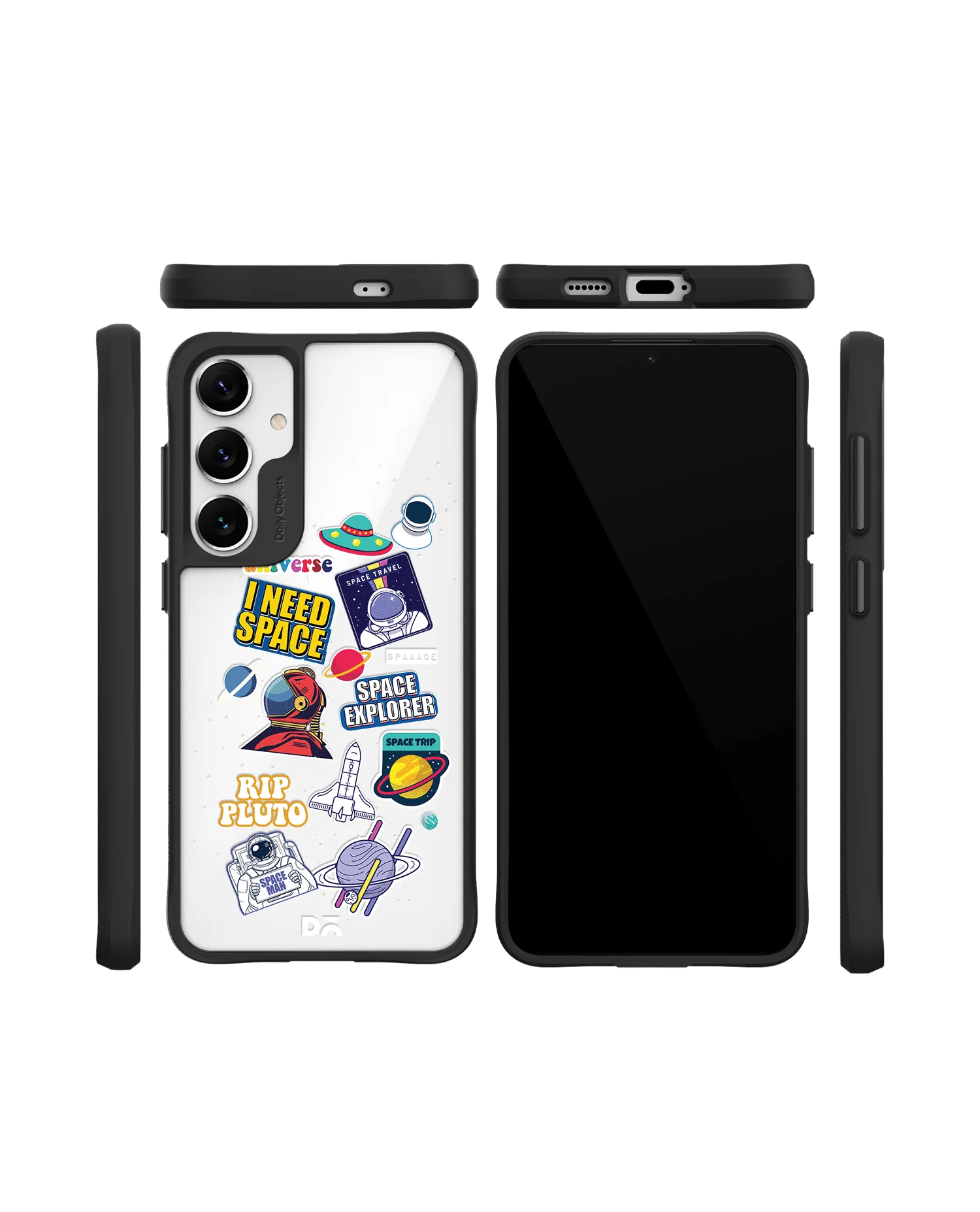 Space Cadet Black Hybrid Clear Case Cover For Samsung Galaxy S24 Plus - Image 10