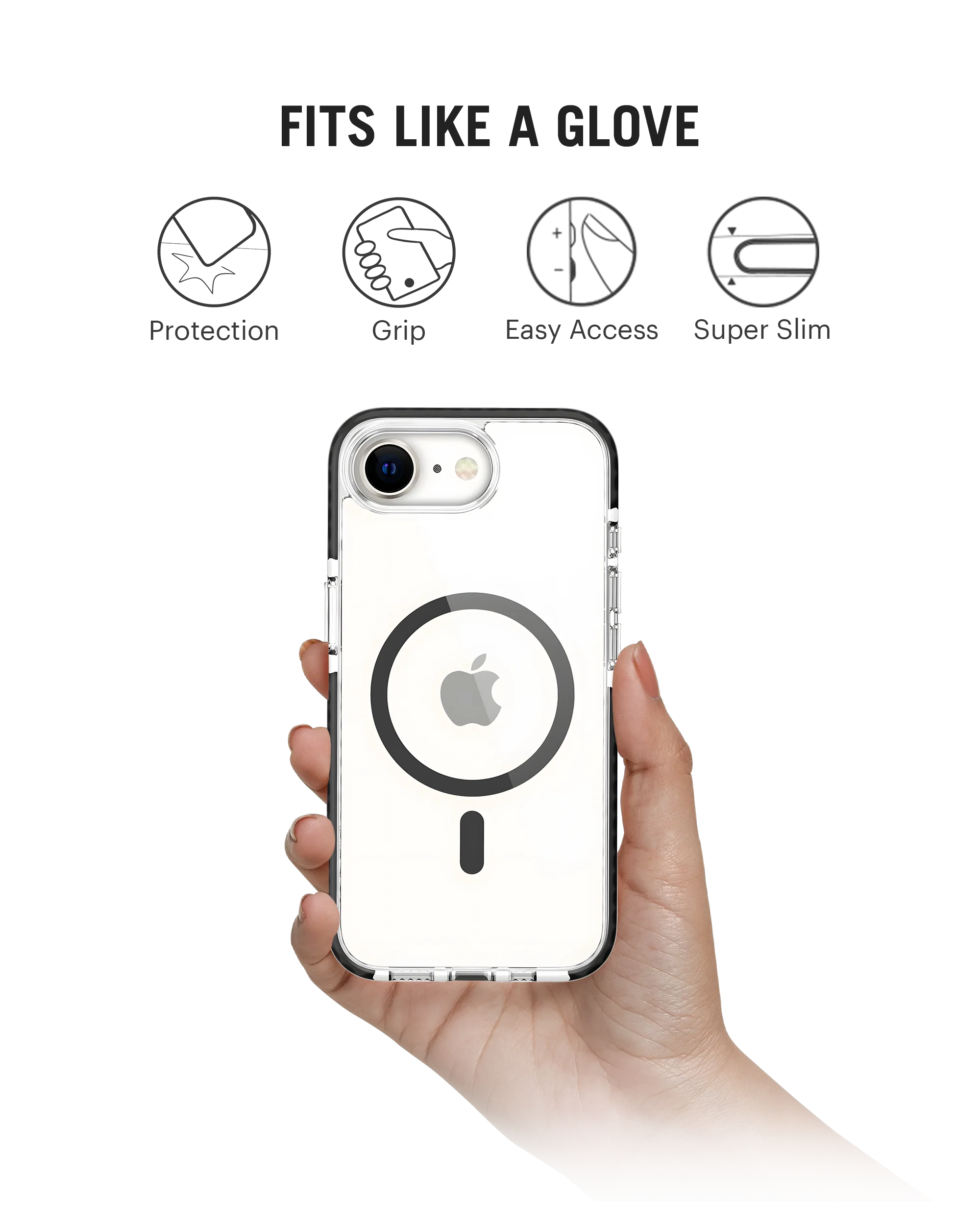 Stride Clear MagSafe Phone Case Cover For iPhone 16e - Image 8