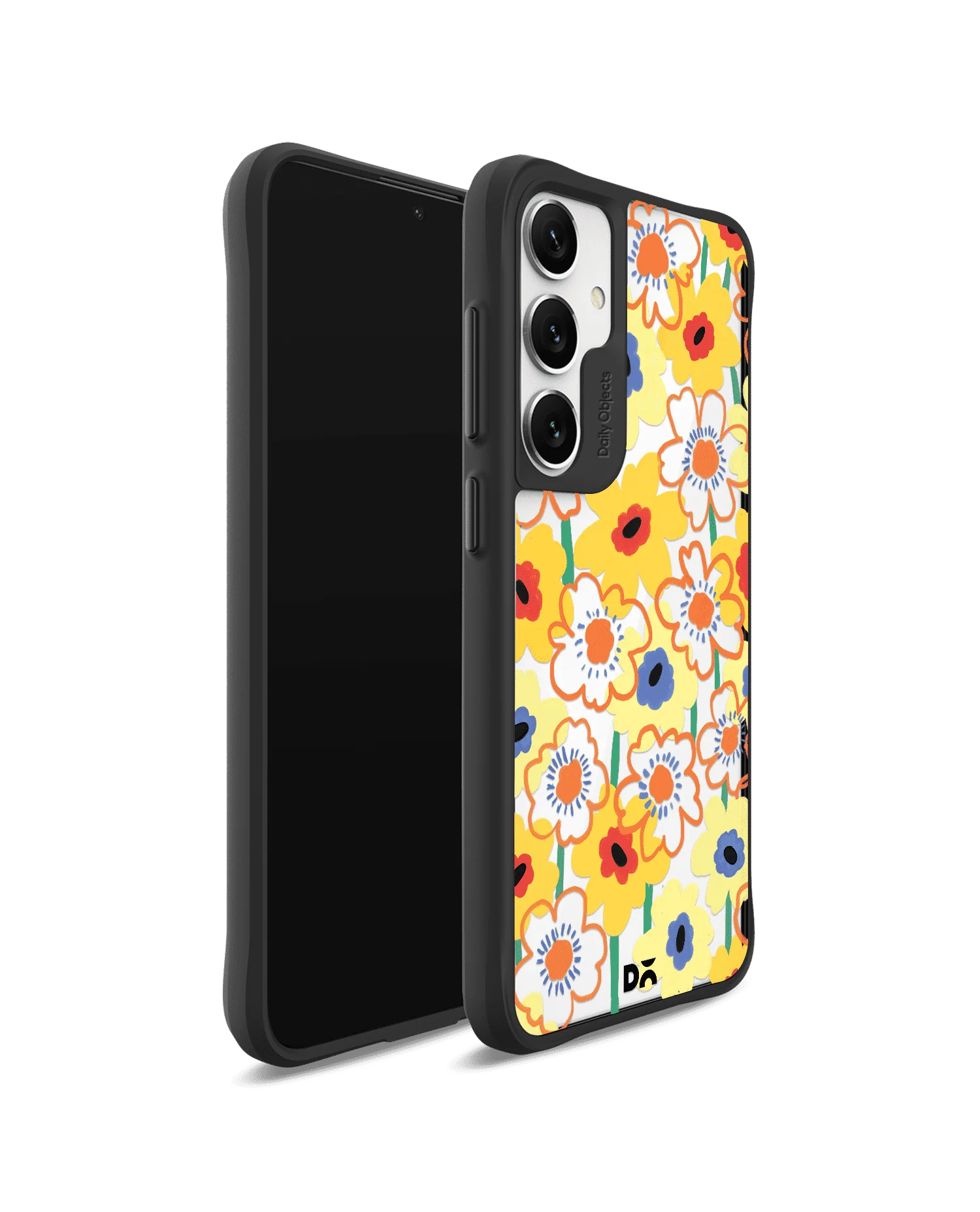 Sunflower Nostalgia Black Hybrid Clear Case Cover For Samsung Galaxy S24 Plus - Image 3