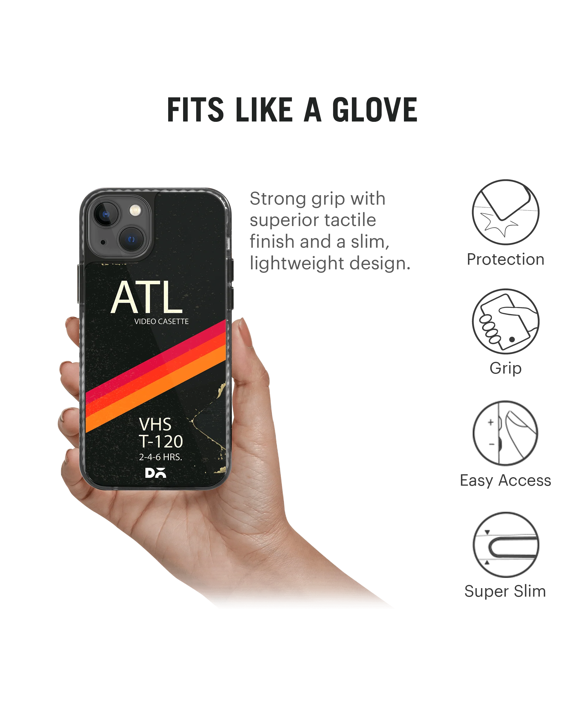 T-120 Video Cassette Stride 2.0 Case Cover For iPhone 13 - Image 5
