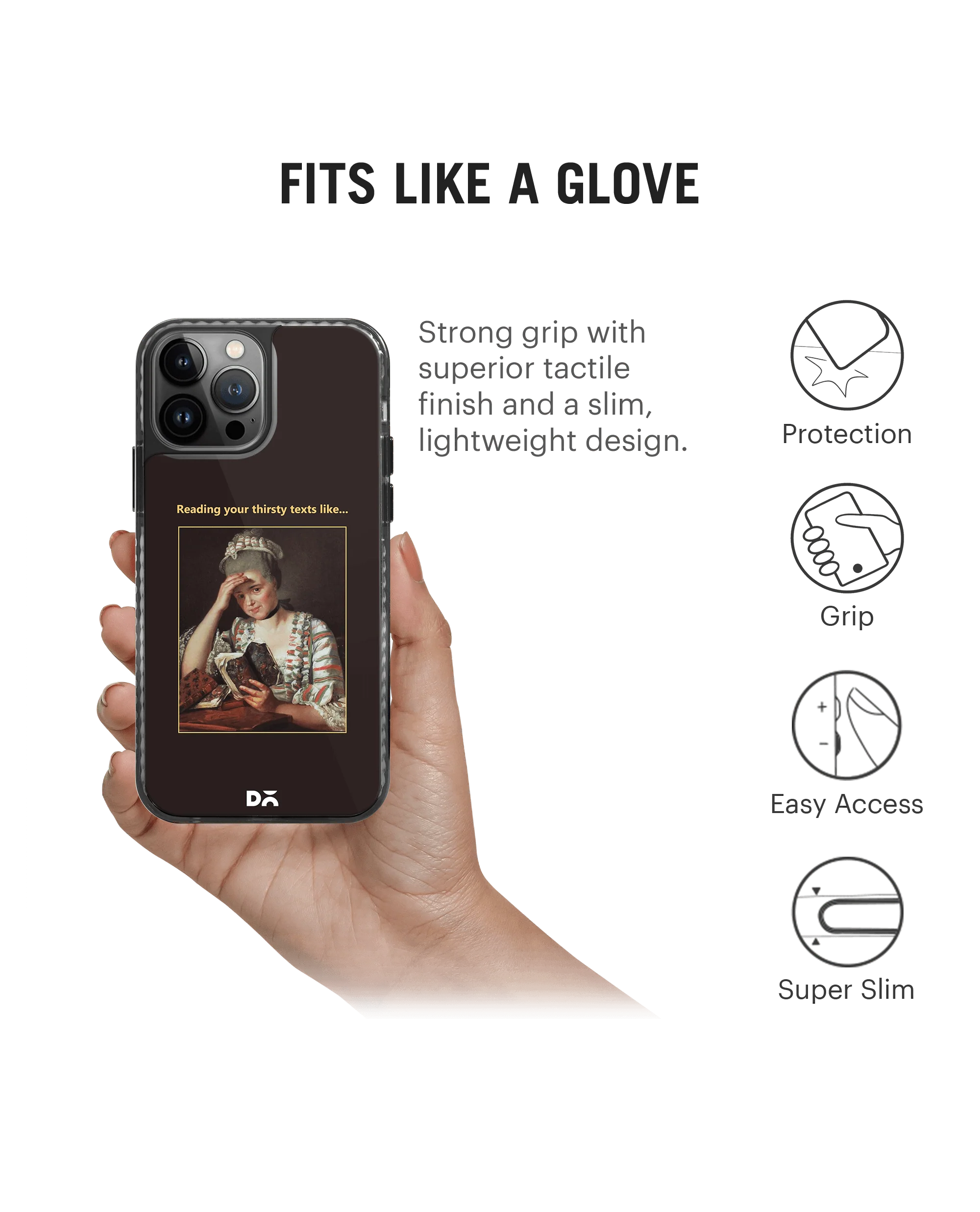 Thirsty Text Stride 2.0 Phone Case Cover For iPhone 14 Pro - Image 2