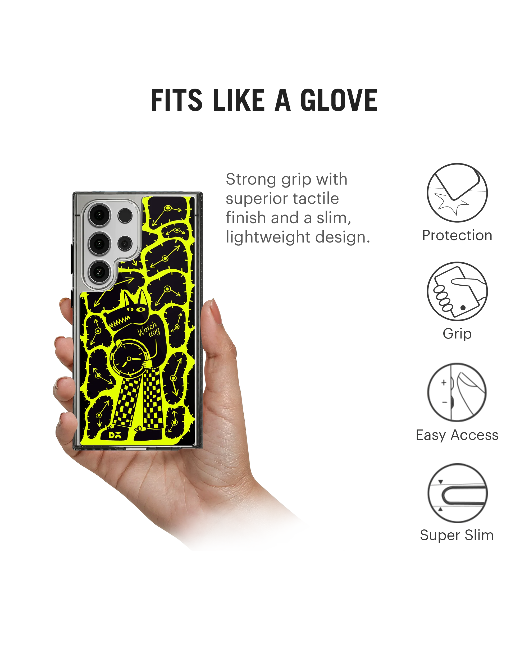 Watch Dog Stride 2.0 Case Cover For Samsung Galaxy S24 Ultra - Image 5