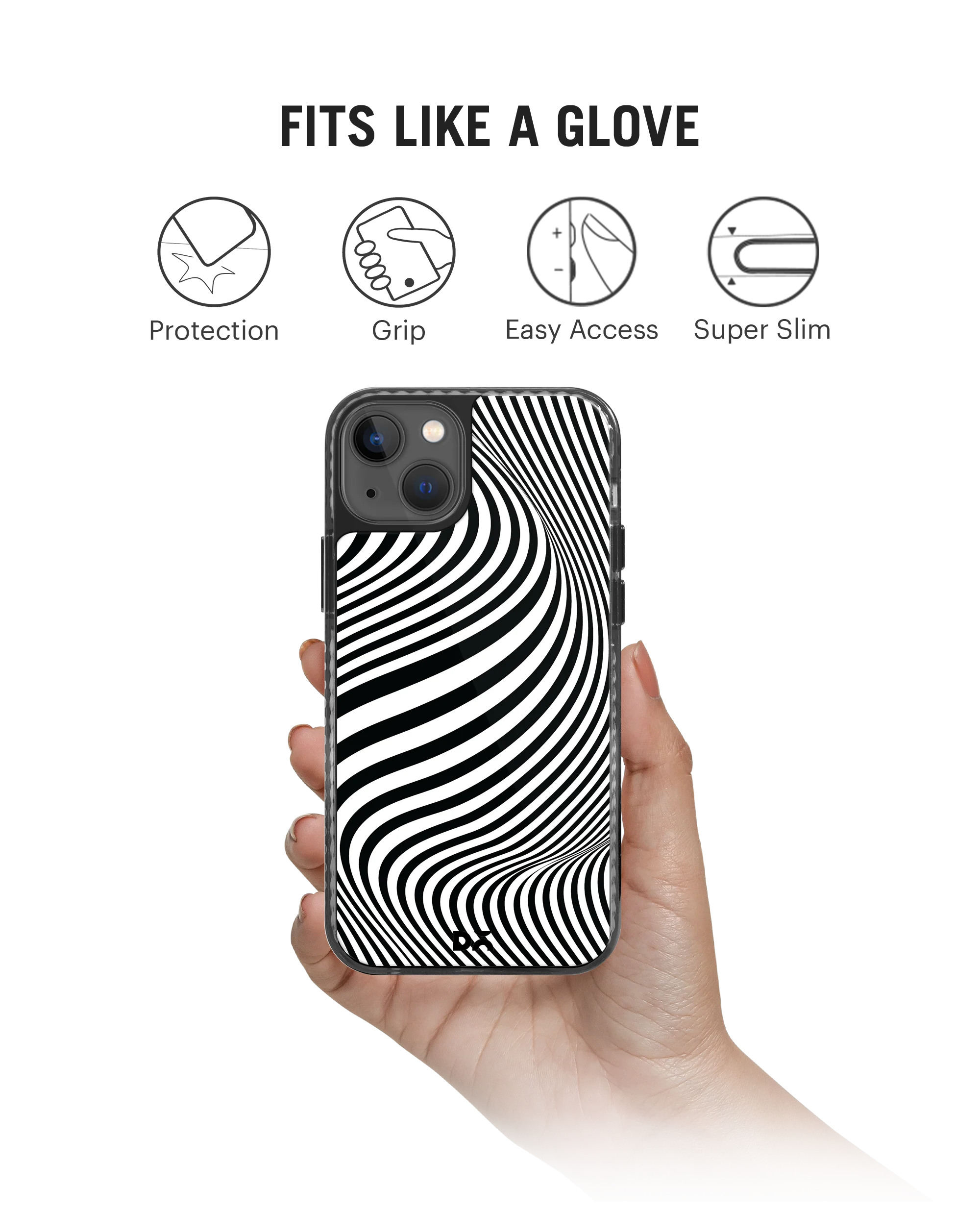 Zebra Waves Stride 2.0 Phone Case Cover For iPhone 15 - Image 2